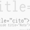 'title' Atributo global semántico en html5