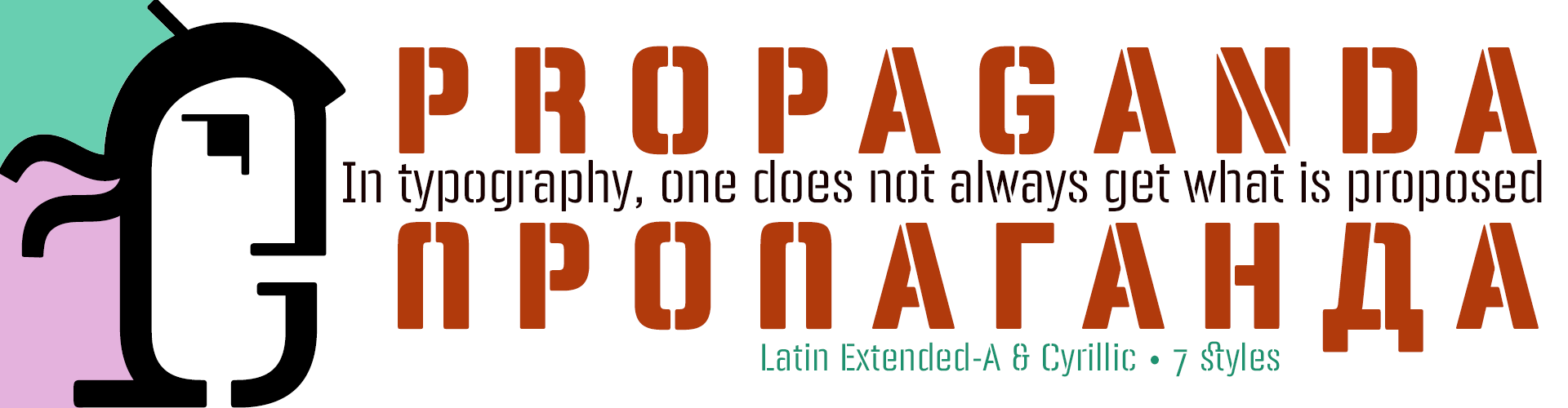 Panfleta Stencil Typefaces- Latin Extended-A & Cyrillic