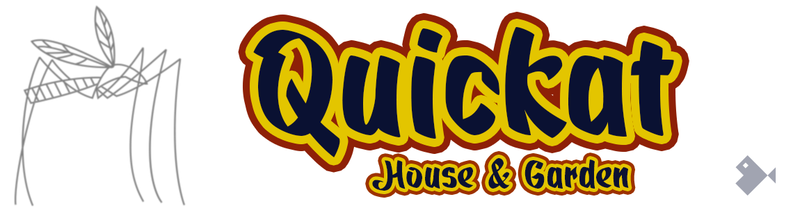 Quickat Script Font. House & Garden.