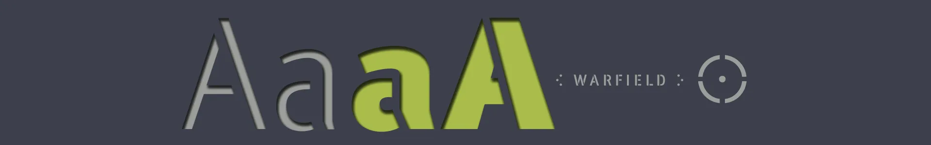 WARFIELD Stencil font family. 07 weights