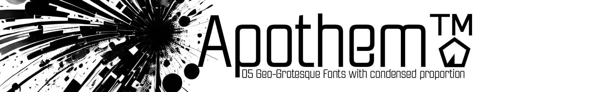 Apothem Geometric & Condensed Family Fonts