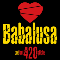 Babalusa Cut font