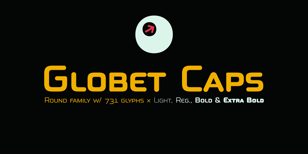 Globet-Caps-round-family-fonts