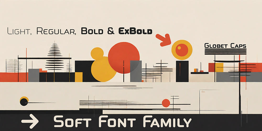 Globet-Caps-rounded-family-fonts