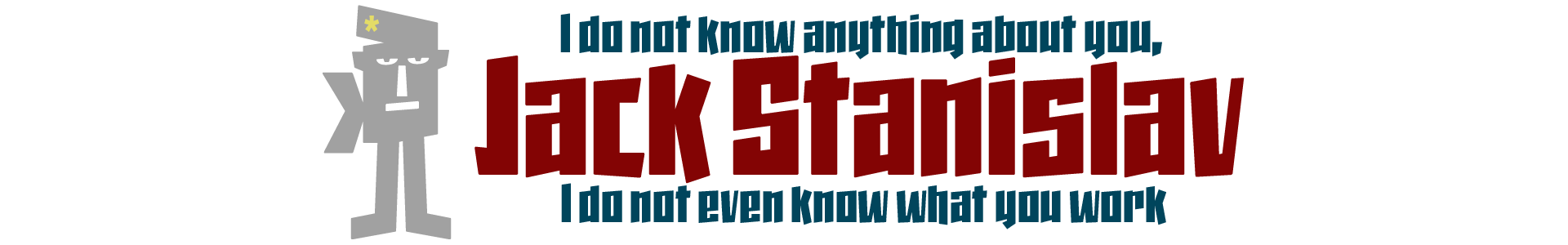 Jack Stanislav Condensed typeface | Font Shop by deFharo