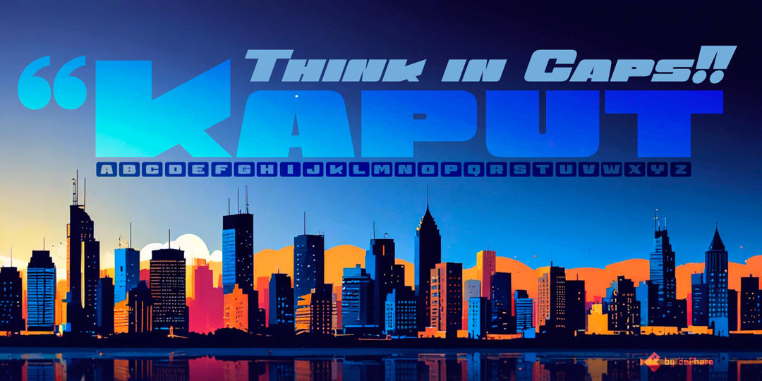 Kaput-black-fonts-regular-italic