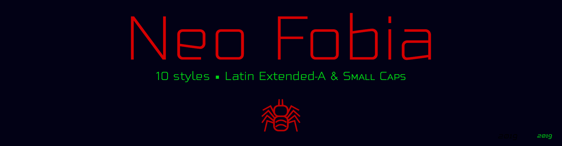 Neo Fobia 10 styles. Latin Extended-A & Small Caps