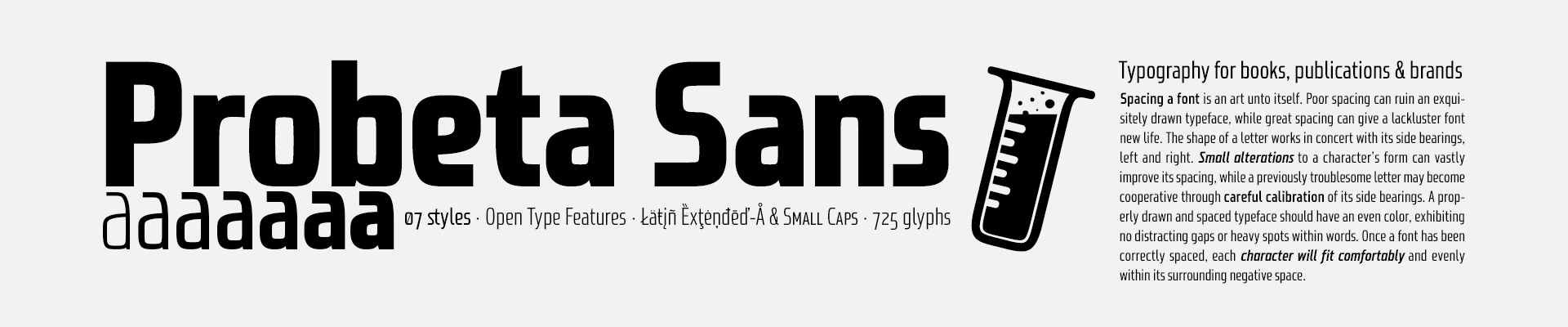 Probeta Sans Condensed - 07 styles - Latin Extended-A