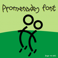 Promenades font