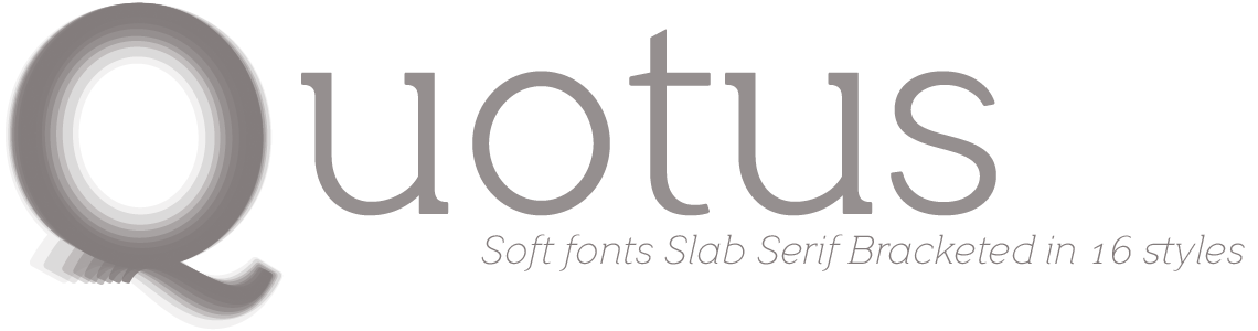 Quotus Slab Serif -16 font styles