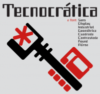 Tecnocrática, industrial font