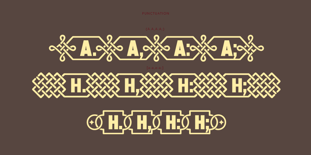 TIES-font-punctuation