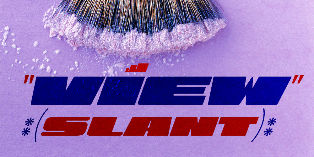 View-slant-Black-fonts-extra-expanded