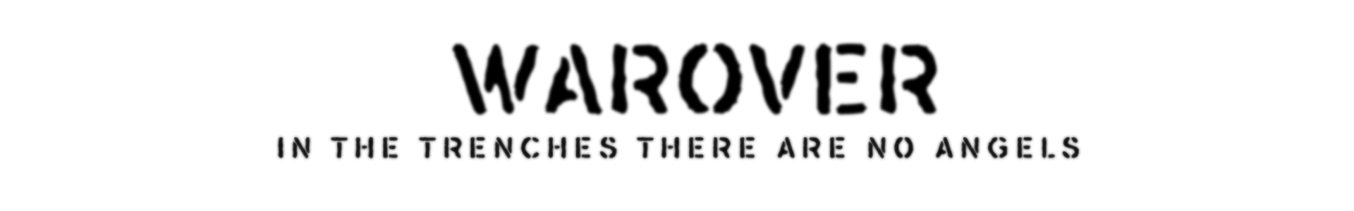 Warover stencil font