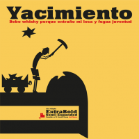 Yacimiento font, extra bold & semi expanded