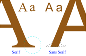 Letras con serif y palo seco